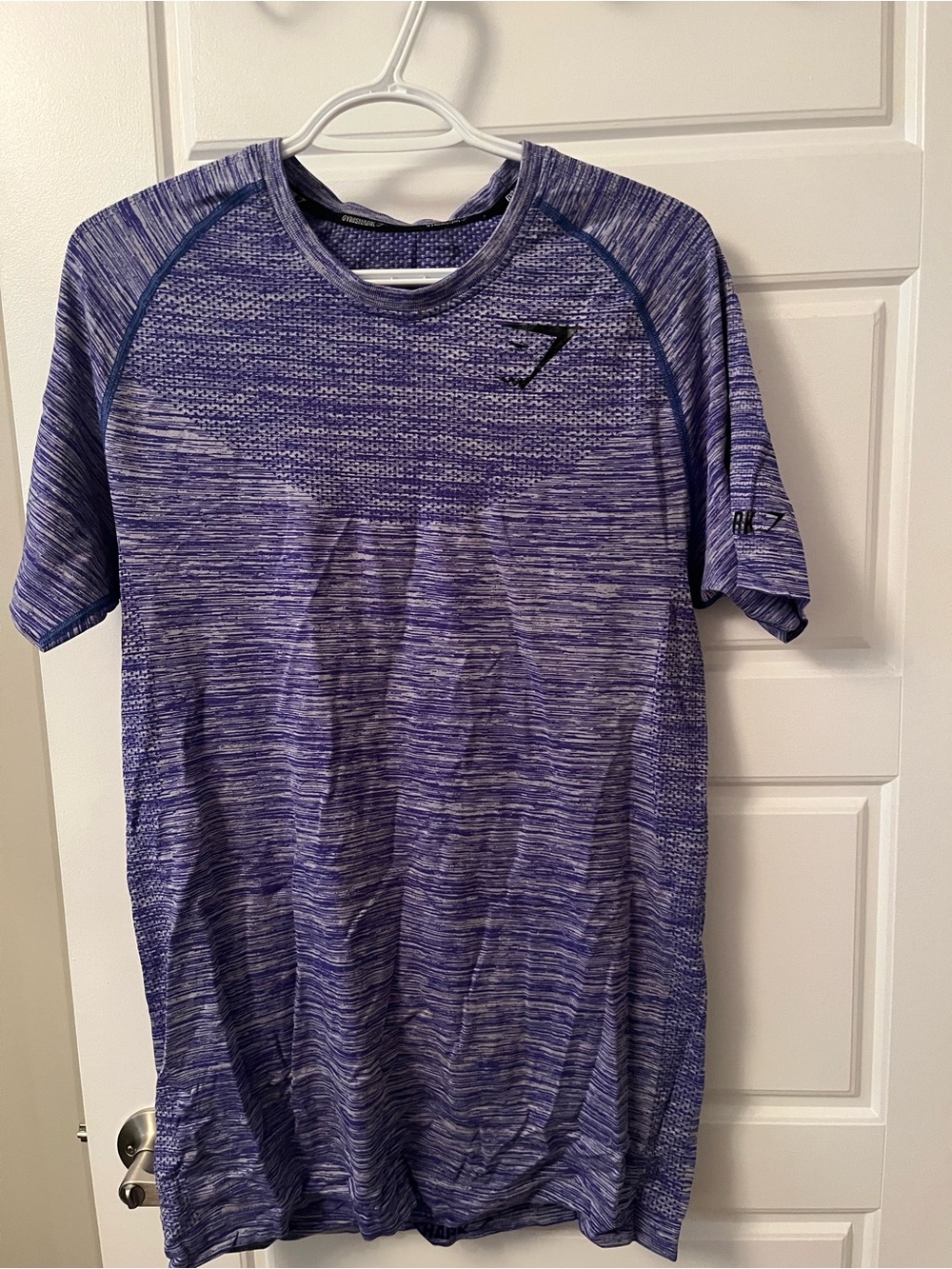 Gymshark Men's Heathered Purple Performance Tee